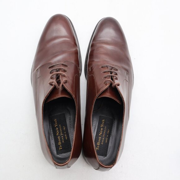 To Boot New York Men's Size 10 Adam Derrick Brown Leather Plain Toe Dress - Picture 9 of 10